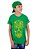 Camiseta Juvenil Brasil Fut Caveira Verde - Imagem 1