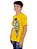 Camiseta Juvenil Brasil Esqueleto Amarela - Imagem 3