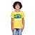 Camiseta Infantil Brasil Bandeira Amarela. - Imagem 1