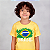 Camiseta Infantil Brasil Bandeira Amarela. - Imagem 1