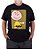 Camiseta Plus Size Charlie Brown Aceno Preta Oficial - Imagem 1