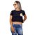 Blusa Cropped Garfield Preta Oficial - Imagem 1