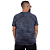 Camiseta Básica Estonada Marmorizada Azul. - Imagem 6