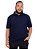 Camisa Polo Plus Size Básica Marinho - Imagem 1