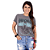 Camiseta Estonada Genuine Rock Cinza. - Imagem 1