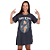 Vestido Tshirt Estonado Lady Tattoo Azul - Imagem 1