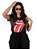 Camiseta Feminina Decote em V Rolling Stones Preta Oficial - Imagem 4