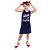 Vestido Infantil Tubinho All Star Choppers Marinho - Imagem 1
