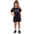 Vestido Infantil Tshirt Rock Preto Jaguar - Imagem 1