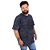 Camiseta Plus Size Estonada Motor Company Azul Marmorizada. - Imagem 5