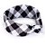 Lenço Bandana Quadriculado Preto E Branco - Imagem 2