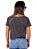 Blusa Cropped Básica Estonada - Preta - Imagem 3