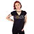 Blusa Choker Color Rock Preta - Imagem 1
