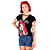 Blusa Choker Princesa Ruiva Tatuada Preta - Imagem 2