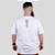 Camiseta Plus Size Christian Arae Dragão Ryu Branca. - Imagem 4