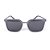 Óculos de Sol Art Rock Retangular - Cinza - Imagem 1