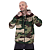 Moletom Canguru Zíper Camuflado Verde - Imagem 3