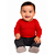 Body Bebê Manga Longa Básico Vermelho - Imagem 1