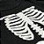 Body Bebê Esqueleto Half Face Preto - Imagem 3