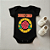 Body Bebê Baby N Roses Preto - Imagem 1