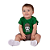 Body Bebê Caveirinha Motoqueira Verde - Imagem 1