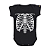 Body Bebê Caveira Esqueleto Preto - Imagem 1