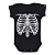 Body Bebê Caveira Esqueleto Preto - Imagem 2