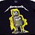 Camiseta Metallica M72 Robot Glow Preta - Oficial - Imagem 2