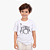 Camiseta Infantil Bateria Line Drum Branca - Imagem 1