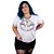 Blusa Corrente Moto Superior Branca - Imagem 1
