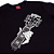 Camiseta Plus Size Guitarra Hand Preta. - Imagem 2