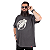 Camiseta Plus Size Estonada Baixo Arm Bass - Preta. - Imagem 1