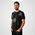 Camiseta Básica Estonada Spray Preta. - Imagem 1
