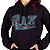 Moletom Canguru Feminino Rock Blue Rain - Preto - Imagem 4