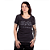 Camiseta Feminina Estonada ACDC Back In Black - Preta Oficial - Imagem 1