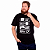 Camiseta Plus Size Eat Sleep Game Repeat - Preta. - Imagem 1