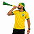 Corneta Vuvuzela do Brasil - Verde e Amarela - Imagem 2