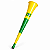 Corneta Vuvuzela do Brasil - Amarela e Verde - Imagem 1