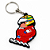 Chaveiro Airton Senna - Emborrachado - Imagem 1