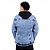 Jaqueta Jeans Masculina - Azul Denim Manchado - Imagem 7