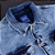 Jaqueta Jeans Masculina - Azul Denim Manchado - Imagem 2