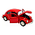 Carrinho Fricção Metal Fusca Miniatura 1:32 Vermelho - Imagem 4