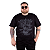 Camiseta Plus Size Hard Rock Guitar Preta. - Imagem 1