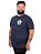 Camiseta Plus Size Caveira Piston Skull Marinho Indigo. - Imagem 3