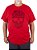 Camiseta Plus Size Caveira Moto Icon Vermelha. - Imagem 1