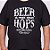 Camiseta Plus Size Cerveja Hops Preta. - Imagem 2