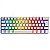 Teclado Gamer Mecânico PCYes ZOT 60% Branco, RGB, Switch Brown, ABTN2 - Imagem 1