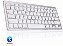 Teclado Sem Fio Bluetooth Lehmox Branco - LEY-174 - Imagem 1