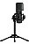 Microfone Gamer Streamplify Mic Tripod Com Tripé Ajustável Preto RGB, USB - Imagem 1