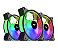 Kit Cooler Aigo Ar12, 3 fans, RGB, 120mm - Imagem 1